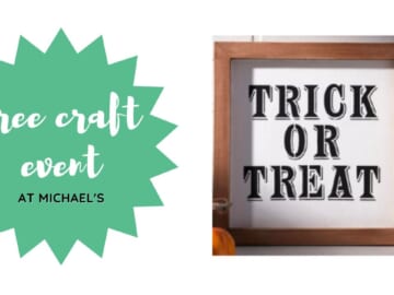 Free Craft Event At Michael’s 10/16