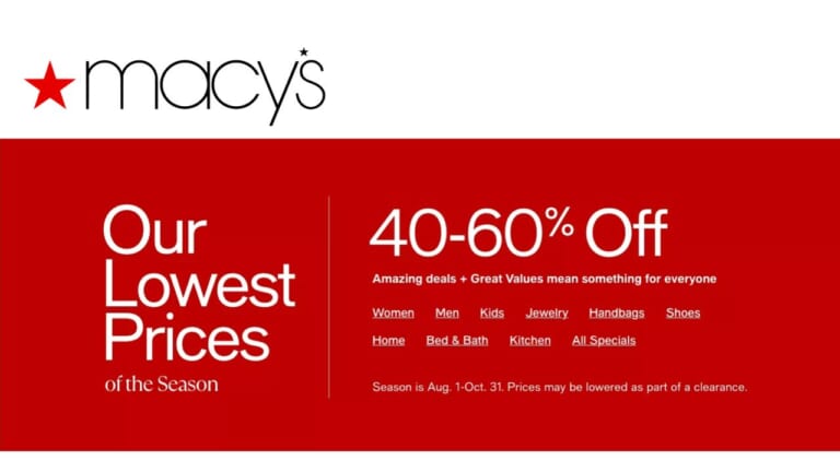 Macy’s Lowest Prices of the Season