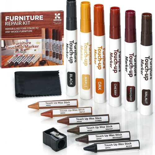 13-Piece Set Furniture Repair Kit Wood Markers $4.99 After Coupon (Reg. $16.99) – for Stains, Scratches, Floors, Tables, Desks and more!