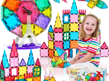 Magnetic Tiles Kids Magnetic 57-Piece Block Set $17.91 After Code (Reg. $39.99) – FAB Ratings!