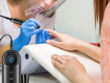 Now It’s Easy To Have A Nail Design With This Professional Rechargeable Nail Drill Machine for only $19.57 Shipped Free (Reg. $69.90) – for Home and Salon Use!