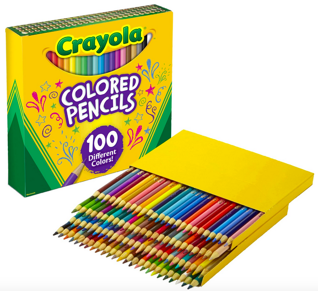 Crayola Colored Pencils Adult Coloring Set, 100 count only $9.19!