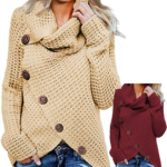 Women’s Turtle Cowl Neck Sweater $16.49 After Code (Reg. $32.99) + Free Shipping – FAB Ratings! – Medium, Available in Apricot and Red