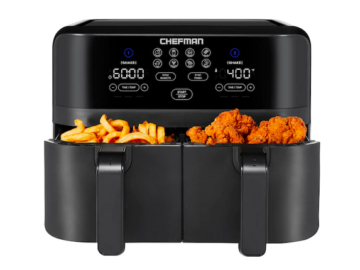 Chefman TurboFry 9-Quart Digital Touch Dual Basket Air Fryer only $69.99 shipped (Reg. $180!)