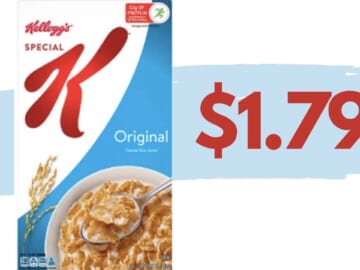 Stack Deals for $1.79 Kellogg’s Special K Cereal | Kroger Mega Deal