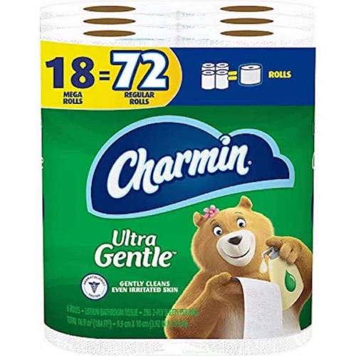 THREE 18 Mega Rolls Charmin Ultra Gentle Toilet Paper as low as $15.82 EACH (Reg. $33) – $0.88 per Mega Roll! + Free Shipping + Buy 3, Save $10!