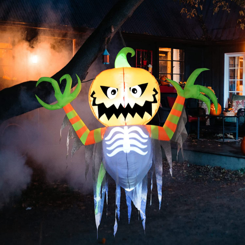 5.5 FT Halloween Inflatable Flying Pumpkin Blow Up Yard Decoration $9.99 (Reg. $29.99) – with LED Lights Built-in! FAB Ratings!