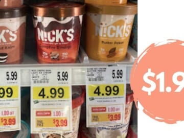 Get Nick’s Ice Cream Pints for $1.99 at Lowes Foods