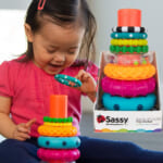 FOUR 9-Piece Sets Sassy Stacks of Circles Stacking Ring STEM Learning Toy $6.29 EACH After Coupon (Reg. $13) + Free Shipping +  Buy 4, Save 5%