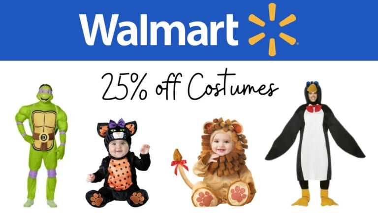25% off Costumes Online at Walmart