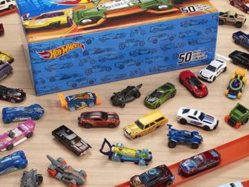 50-Pack Hot Wheels Toy Trucks and Cars $47.24 After Coupon (Reg. $62.99) + Free Shipping – 94¢/car!