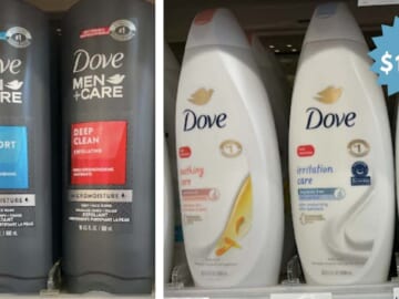 $1.50 Dove & Dove Men’s Body Wash (reg. $7) at Walgreens This Week
