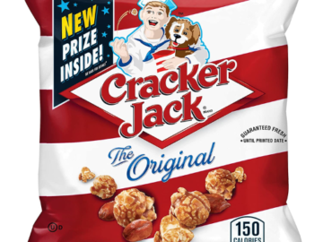 30-Pack Cracker Jack Original Caramel Coated Popcorn & Peanutsm as low as $7.64 Shipped Free (Reg. $17.15) – 25¢/ 1.25 Oz Bag!