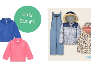 Carter’s Kids Fleece Jackets for $13.49!