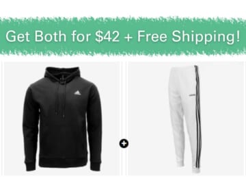 Adidas Men’s Hoodie + Jogger Bundle $42 + Free Shipping
