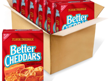 6-Pack Nabisco Better Cheddars Baked Snack Cheese Crackers as low as $12.79 After Coupon (Reg. $26.92) + Free Shipping – $2.13/6.5 Ounce Box!