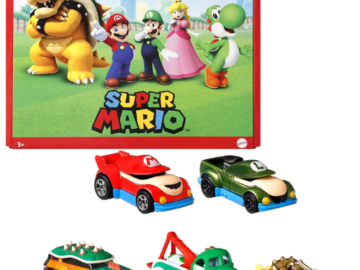 5-Pack Hot Wheels Super Mario Character Car Toys $11.99 After Coupon (Reg. $23) – $2.40 Each! LOWEST PRICE! Holiday Gift for Kids!