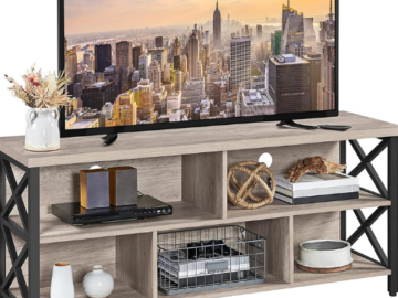 A Versatile And Stylish Piece Of Furniture That Blends With Any Decor! This Yaheetech Industrial TV Stand with 5 Storage Cabinets For only $119.99 After Coupon (Reg. $159.99) + Free Shipping – for TVs up to 65 Inch!