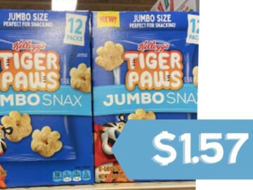 $1.57 Kellogg’s Jumbo Snax with Stacking Deals