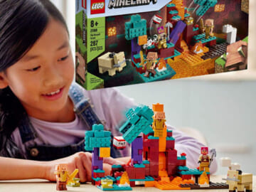 LEGO 287-Piece Minecraft The Warped Forest Building Set $26.90 Shipped Free (Reg. $30) – Featuring Huntress, Piglin and Hoglin!