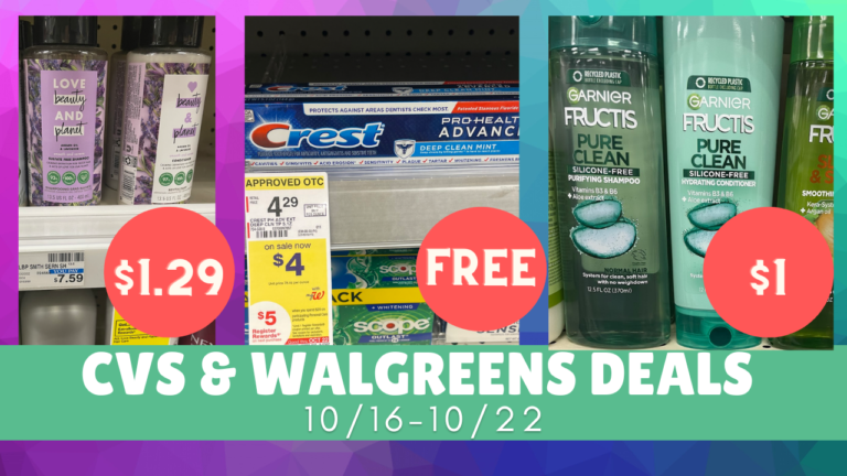Video: Top CVS & Walgreens Deals 10/16-10/22