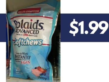 Rolaids Advanced Softchews as Low as $1.99 at Lowes Foods & Publix