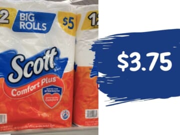 $3.75 Scott ComfortPlus Bath Tissue at Walgreens