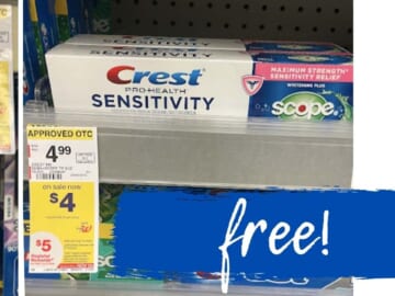 FREE Crest Toothpaste & Money Maker Oral-B Toothbrushes!