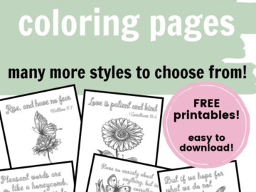 Free Printable Bible Verse Coloring Pages