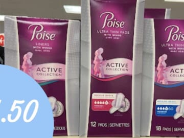 $1.50 Poise Ultra Thin Pads with Walgreens eCoupon