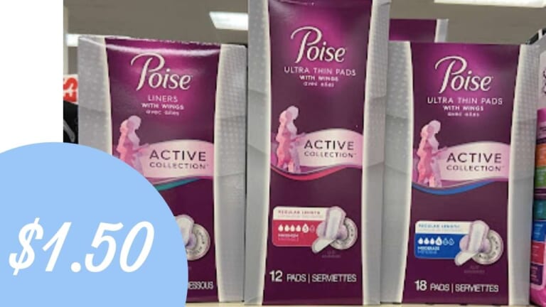 $1.50 Poise Ultra Thin Pads with Walgreens eCoupon