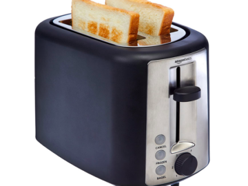 Amazon Basics 2 Slice, Extra-Wide Slot Toaster only $14.98!