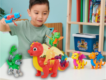 2-Piece Paw Patrol Rescue Knights Rocky & Dragon Flame Action Figures Set $7.99 (Reg. $11) – FAB Holiday Gift for Kids!