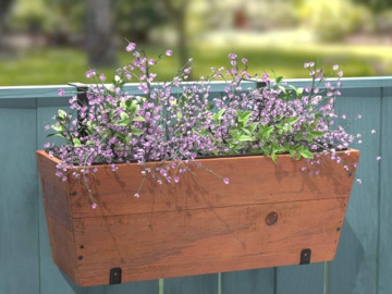 2-Pack Amazon Basics Recycled Wood Deck Hanging Planter $28.06 Shipped Free (Reg. $57) – $14.03 Each!