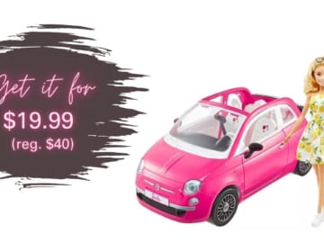 Barbie Fiat 500 Doll & Vehicle $20 (reg. $40)
