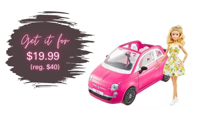 Barbie Fiat 500 Doll & Vehicle $20 (reg. $40)
