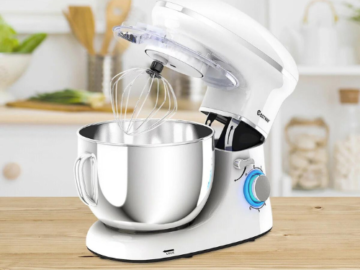 Walmart Black Friday: Costway 6 Speed 660W Dough Hook Whisk Beater 6.3Qt Tilt-Head Food Stand Mixer $89.99 Shipped Free (Reg. $132) – 4 Colors!