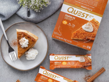 12-Count Quest Nutrition Pumpkin Pie Protein Bars as low as $20.92 After Coupon (Reg. $29.99) + Free Shipping – $1.74/bar! High Protein, Low Carb, Gluten Free