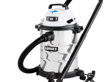 Walmart Black Friday: HART 6 Gallon Wet/Dry Vacuum with Car Cleaning Kit – $39 (Reg. $84.98)