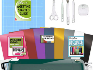 Walmart Black Friday: Cricut Explore Air 2 Emerald Machine Bundle Beginner Guide, Tool Kit, Vinyl Pack, Designs & Project Inspiration $199.99 Shipped Free (Reg. $229.99)