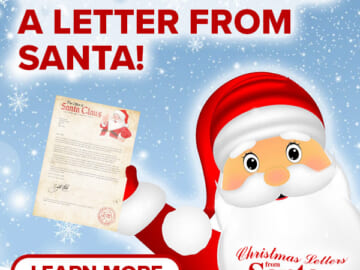 Send Your Child A Special Letter From Santa This Christmas from $11.99 After Code (Reg. $15.99+) + Free Shipping!