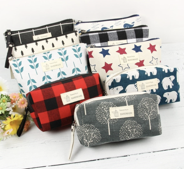 Cute Print Cosmetic Bags only $4.80 shipped!