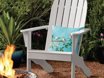 Mainstays Wood Outdoor Adirondack Chair as low as $55 shipped!
