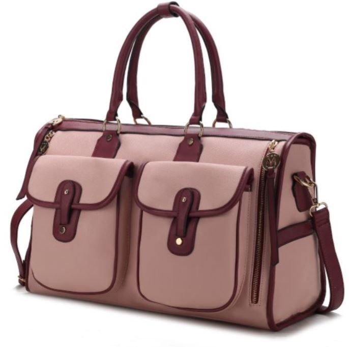 colorblock weekend bag