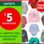 OshKosh B’gosh & Carter’s: $5 Long Sleeve Graphic Tees & Bodysuits today!