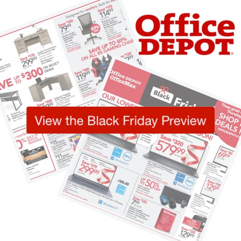 2022 Office Depot Black Friday Ad Preview