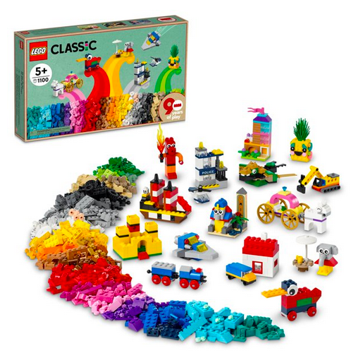 LEGO Classic 90 Years of Play Building Set with 15 Mini Builds only $39.97 shipped (Reg. $50!)