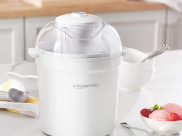 Amazon Basics 1.5 Qt Automatic Homemade Ice Cream Maker $12.14 (Reg. $84.99) – Make your favorite frozen treats any time you want!