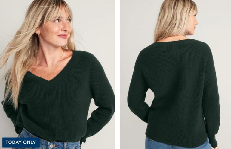 Old Navy V-Neck Sweaters for $15 (reg. $37)