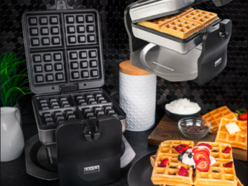 Today Only! Bella Pro Series Stainless Steel 4-Slice Rotating Waffle Maker $18 (Reg. $60) – FAB Ratings!
